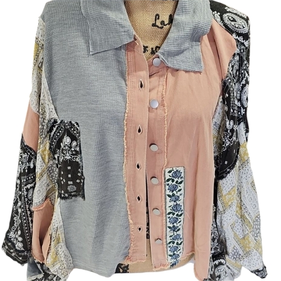 NWT! POL Patchwork Size Small - Picture 6 of 7